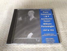 Furtwängler - Beethoven : Piano Concertos 1 & 4 - Aeschbacher, Hansen - CD NEW