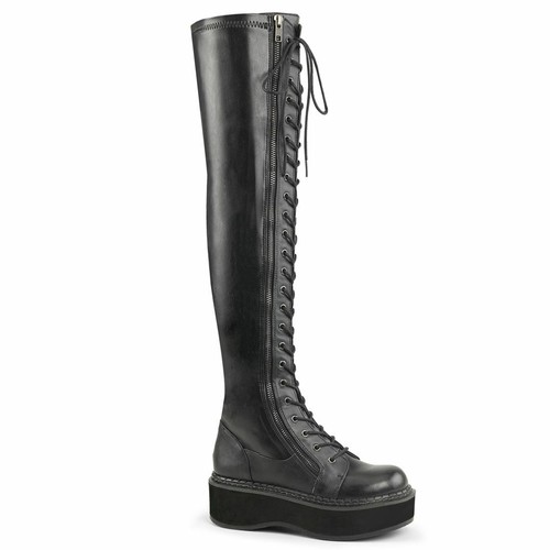 Demonia thigh high military - thigh,