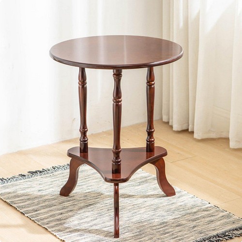 Petite table angle - ronde, en