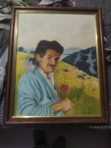Boussidon ancien tableau huile - boussidon,