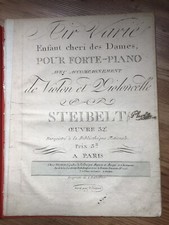 STEIBELT Daniel, Air varié Enfant chéri des dames partition piano forte