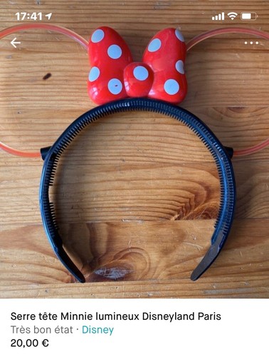 Serre tete minnie lumineux - serre,