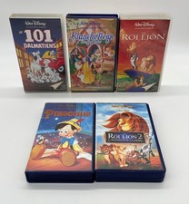 VHS WALT DISNEY LOT DE 5 K7