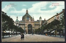 CPA Anvers, Avenue de Keyser 1915 