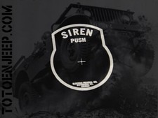 PLAQUETTE PLATE BP SIREN SIRENE BRASS  LAITON 2  . US JEEP WILLYS WW2