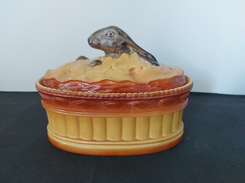 Terrine trompe œil lapin - trompe, l'œil