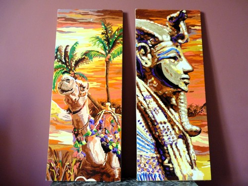 Lot cadre tableau toile