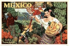Affiche publicitaire Mexico, Land of Tropical Spendor (90 x 60 cm)