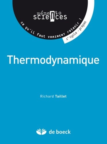 Thermodynamique 1er cycle - -,
