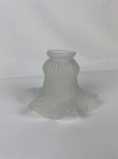 Abat-jour « Tulipe » en verre Art déco Ancien – Objet vintage