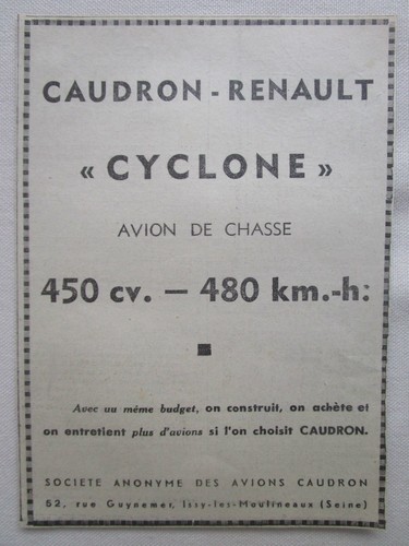 1938 pub avion - avion, chasse