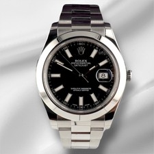 Rolex 41mm datejust noir - datejust, ii