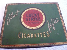 BOÎTE ANCIENNE EN METAL LUCKY STRIKE