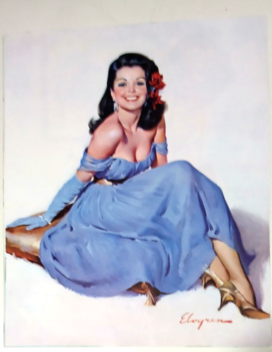Grande litho pin - up, par