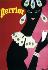 Affiche poster perrier - affiche,