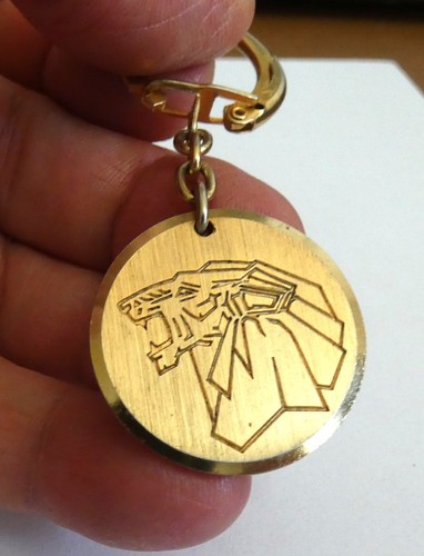 Ancien porte clé métal - , doré