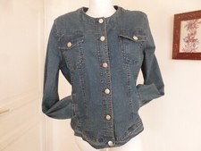 BELLE VESTE DAMART JEANS ELASTANE BLEU INDIGO  T 46