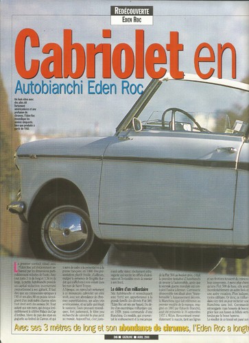 Autobianchi eden roc lot - lot, de