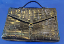 Mulberry Black Congo Leather satchel  VGC briefcase document laptop case