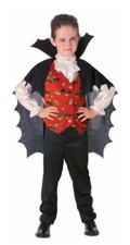 Déguisement Dracula enfant 5-7 ans (haut et cape)