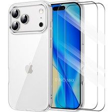 Coque pour iPhone 17 16 16e 15 14 13 Pro Max 12 11,XR + Verre trempé Protection