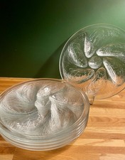 6 assiettes à huitres de chez