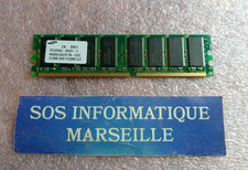 Barette Mémoire SAMSUNG 512MB DDR PC3200 CL3 PC3200U-30331-Z (M368L6423FTN-CCC)