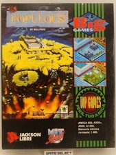Populous Pour Commodore Amiga 500 600 A500 Big Box Original Complet