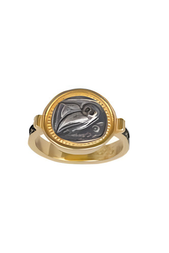 Bague hibou athéna - hibou,