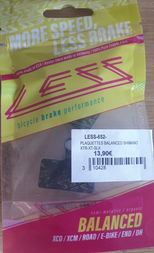 Plaquettes frein vtt - plaquettes,