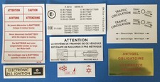 Kit autocollants compartiment - kit,