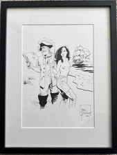 dessin original bd de Marc BOURGNE, Barbe Rouge