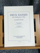 Jean-Michel Defaye 2 danses transc. trombone basse Knaub piano partition Leduc