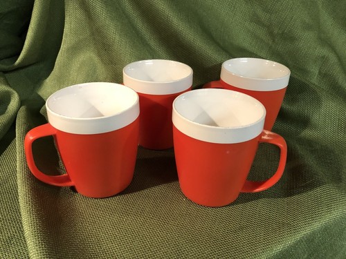 Lot orange coffee mug - 4,