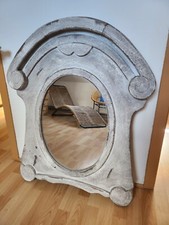 oeil de boeuf miroir bois tamisé gris état neuf