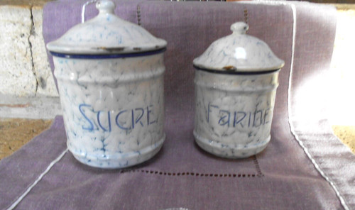Anciens pots à condiments - anciens,