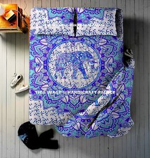 4 PCs Élément Mandala Indien Taille Reine Housse De Couette Donna Set De Literie