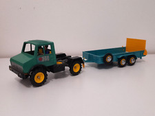 Britains camion Unimog 1975 + remorque Salop MT 50 1981 jouet ancien