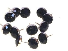 50 Haute Qualité Clou de Décoration Sellerie -made En Germany- 11mm Noir Diamant