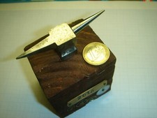 ANCIENNE (FIN 19è) BELLE PETITE ENCLUME AVEC BIGORNE POUR BIJOUTIER OU HORLOGER