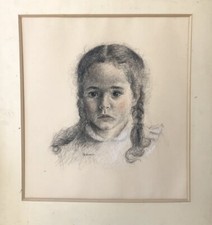 Dessin portrait enfant petite