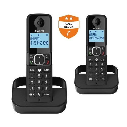 Alcatel f860 duo - duo, noir