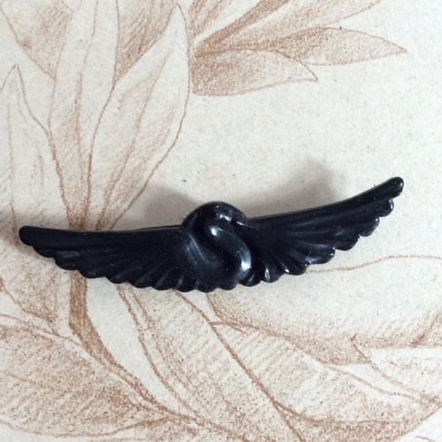 Broche oiseau bakélite - en,