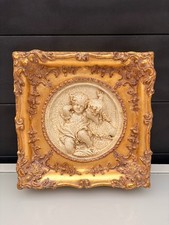 Bas relief plaque cadre - relief, doré