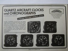 5/1989 PUB THOMMEN WALDENBURG SUISSE MONTRES CHRONOGRAPHES AVIATION ORIGINAL AD