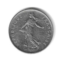 France, 5 francs  , 1999 ,  Semeuse -  Spl. -  Cu/ni