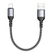 Câble  MFi Charge Rapide Nylon Tressé Court 30CM pour iPhone 14 13 12 XR XS