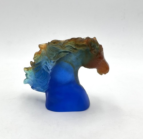 Sculpture tête cheval en - de,