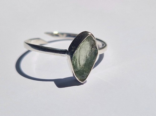 Véritable moldavite bague - moldavite, –