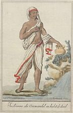 Inde Indienne du Coromandel en Habit de Deuil 1797